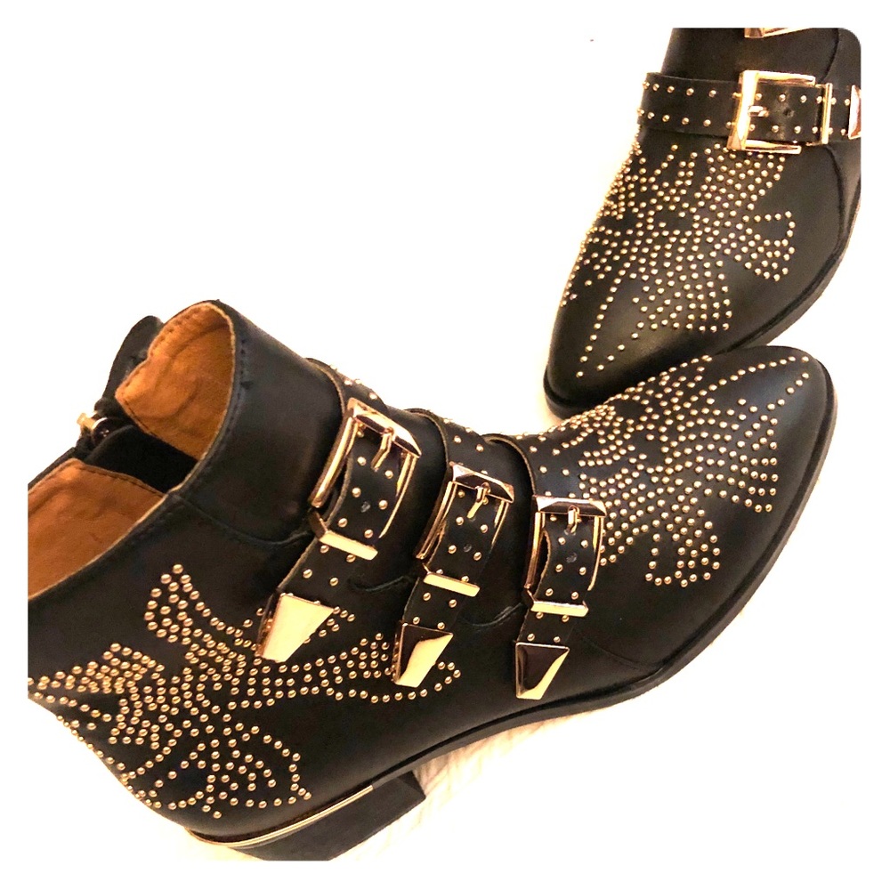 Susanna studded leather ankle boots